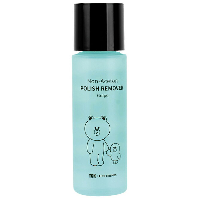 TOK|LINEFRIENDS ノンアセトン ネイルポリッシュリムーバー グレープ