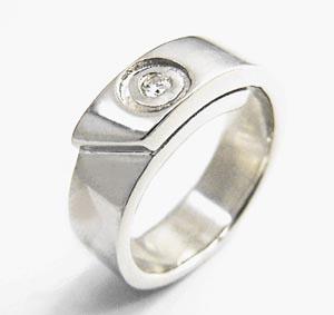 Cubic Zirconia - シルバー925 ジルコニア付　巻きつきリング　送料無料　銀　指輪