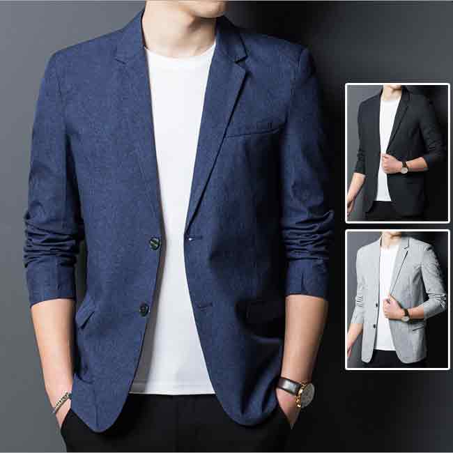 테일러드 재킷 맨즈 세련된 무지 재킷 맨즈 아우터 신사용 캐주얼 재킷 맨즈 비즈니스 재킷 테일러드 블레이저