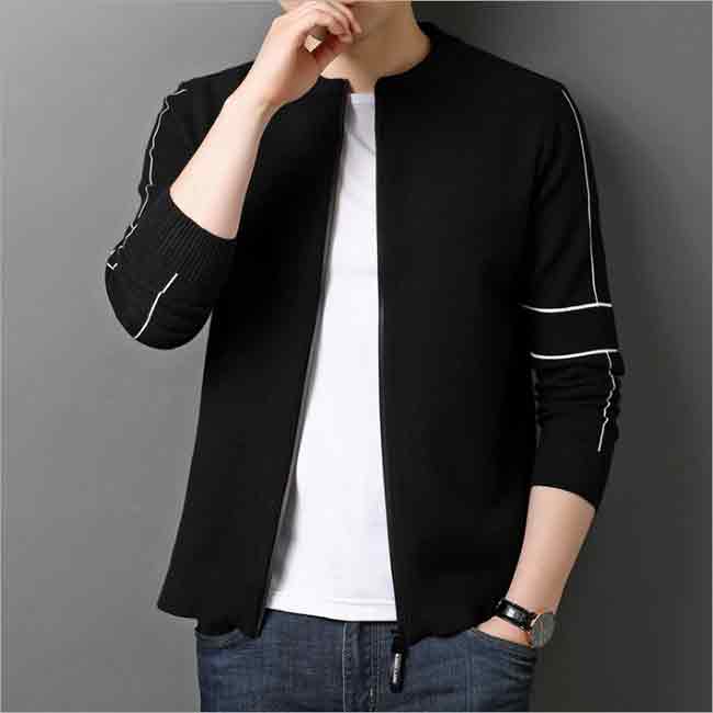 Rakuten - カーディガン メンズ ニットセーター 秋冬 新作 アウター 無地 カーデ 厚手 ジャケット カジュアル ビジネス