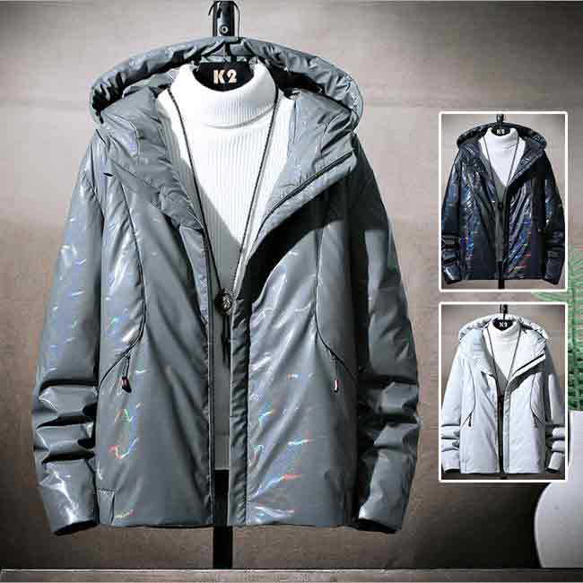 ダウンジャケット メンズ ハイネック ダウン入り ミリタリー ワークジャケット ダウン 厚手 フード付き 防風 おしゃれ