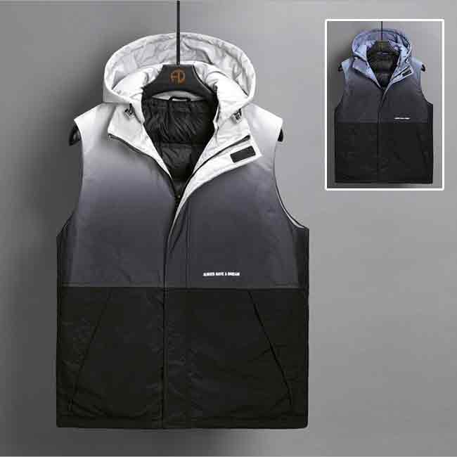 ダウンベストメンズベスト秋冬フード...
