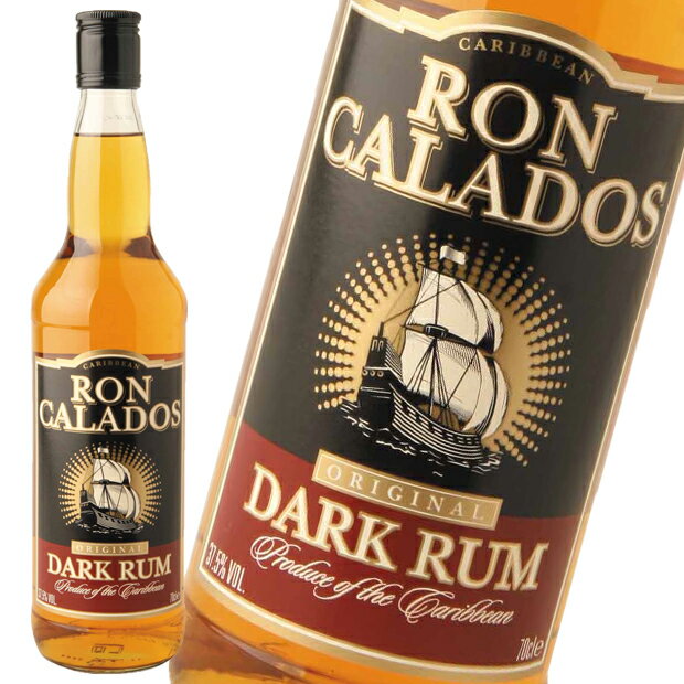 【300円割引クーポン配布】ラム酒 ロンカラドス ダーク ラム 700ml 37.5度 / RON CALADOS DARK RUM