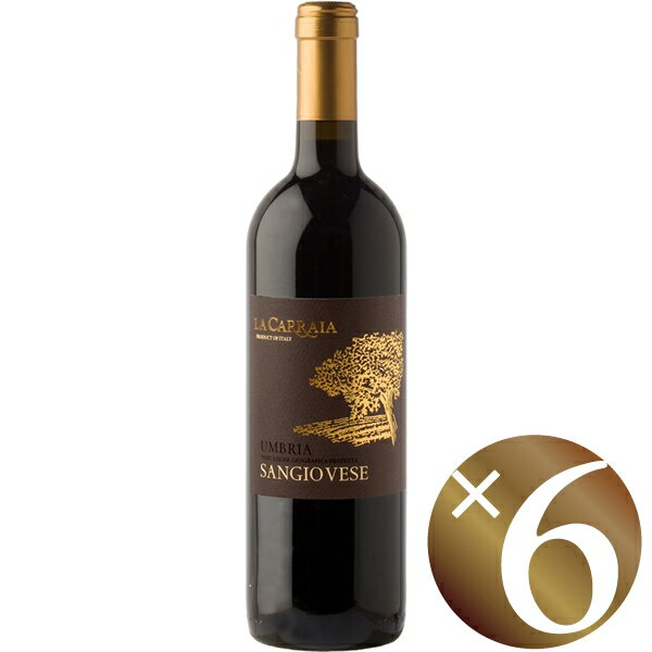 楽天ワイン本舗　ヴァン・ヴィーノ【まとめ買い】サンジョヴェーゼ/ラ・カライア （赤ワイン）750ml×6本