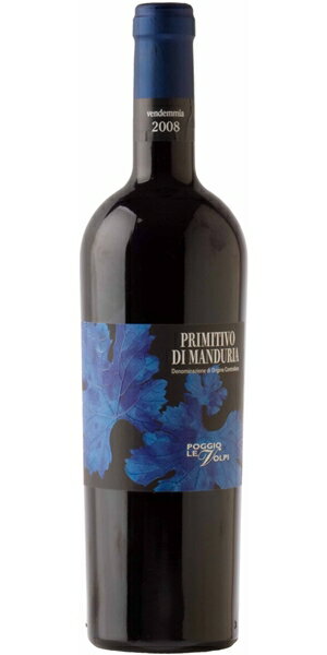 プリミティーヴォ・ディ・マンドゥーリア/ポッジョ・レ・ヴォルピ　750ml　（赤ワイン）
