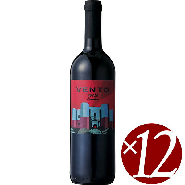 ヴェント　ロッソ　プリミティーヴォ/トッレヴェント　750ml×12本 (赤ワイン)