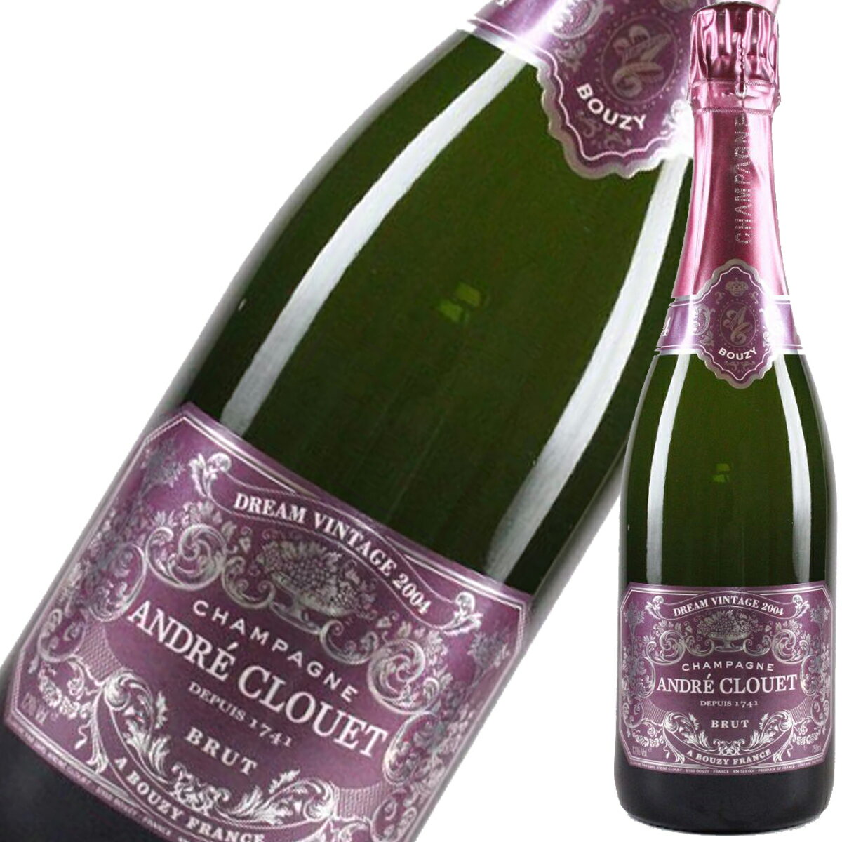 シャンパン ドリームヴィンテージ Version1 2004 アンドレ・クルエ シャンパーニュ 750ml スパークリングワイン 泡 白 送料無料 家飲み 宅飲み wine wain シャンペン ANDRE CLOUET DREAM VINTAGE プレゼント ギフト