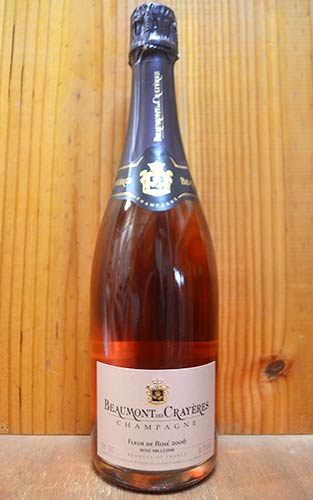 ボーモン デ クレイエール (ボーモン クライエール) フルール ド ロゼ ミレジム 2006 C.M 箱付 ギフト AOC ミレジム ロゼ シャンパン シャンパーニュ 750mlBeaumont des Crayeres Champagne Fleur de Rose Millesime [2006] C.M AOC Millesime Champagne