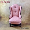 ドール チェア | Cleo Pink Dots・クレオ ピンクドット 1S | ミニチュア 家具 ミニチュア 椅子 ミニチュア ソファ ドール ソファ パーソ...