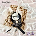 ブローチ White Rabbit Dirk・白兎 ディルク ハンドメイド アクセサリー 雑貨 ハットピン ブローチ