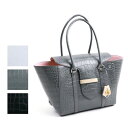 ADMJ G[fB[GWFC CROCOEMBOSSING BEE MOTIF BELT ACCENT TOTEBAG 25cm v/NR^ ~co``[tt xgANZg g[gobO 25cm 20SS01012