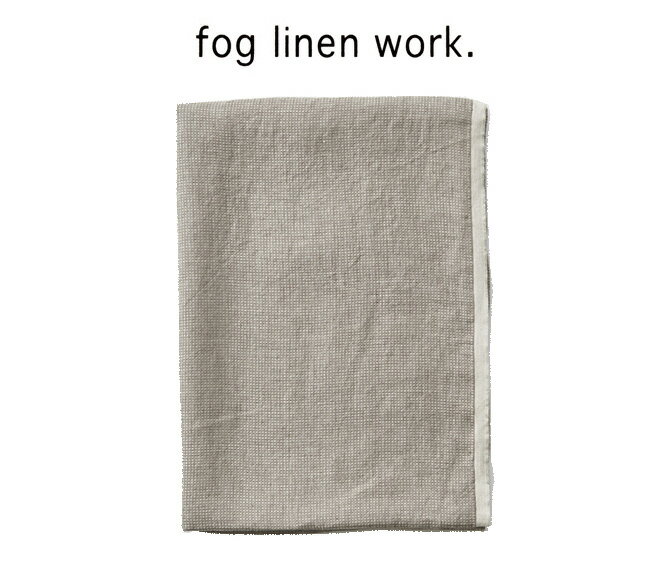 fog linen work フォグリネンワーク LINEN WASH WAFFLE TOWELKET GREY リネンウォッシュワッフルタオルケット グレー LHT647-WGY