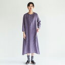 fog linen work フォグリネンワーク Lotus Dress Wisteria ロータス ワンピース ウィステリア LWA468-2121