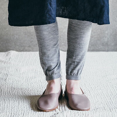 fog linen work フォグリネンワーク ウールレギンス ライトグレー　LWK314-LG