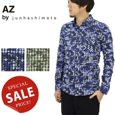 エーゼイバイジュンハシモト AZ by junhashimoto サイドパネルシャツ SIDE PANEL SHIRT S-115