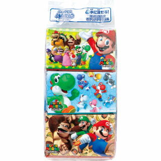 ポケットティッシュ　スーパーマリオ　6個セット