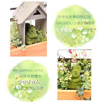 期間限定ポイント5倍小さな森のうさんぎさんのかくれんぼウサギシリーズモスアニマルリスウサギ可愛い癒し玄関観葉植物フェイクグリーンフラワーナチュラル受付グリーンプランターフラワー造花14800円送料無料プランターグリーンアニマル