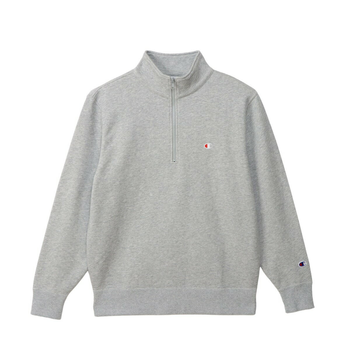 チャンピオン CHAMPION C3-B020 HALF ZIP SWEATSHIRT オックスフォードグレー