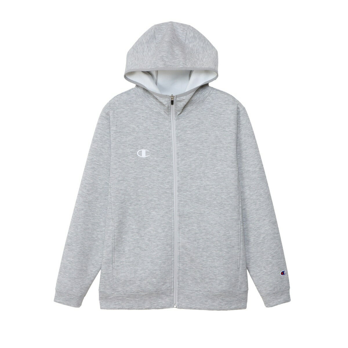 チャンピオン CHAMPION C3-BS110 ZIP HOODED SHIRT オックスフォードグレー