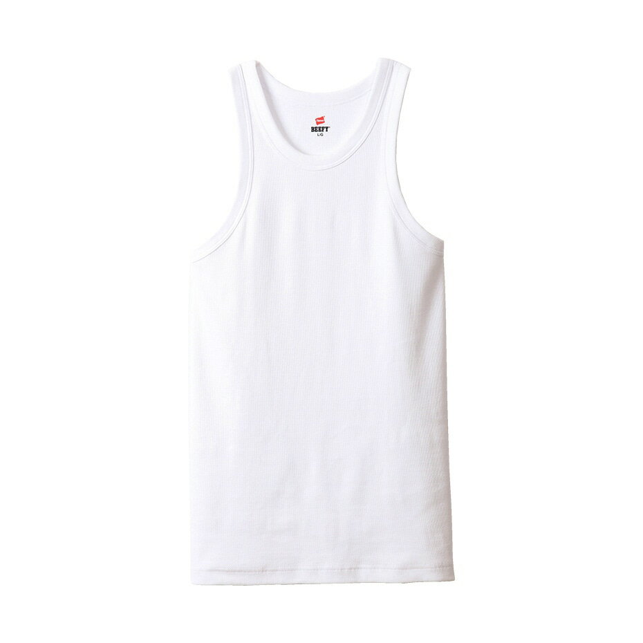 樂天商城 - チャンピオン HANES HM3-R102 RIB TANK TOP ホワイト