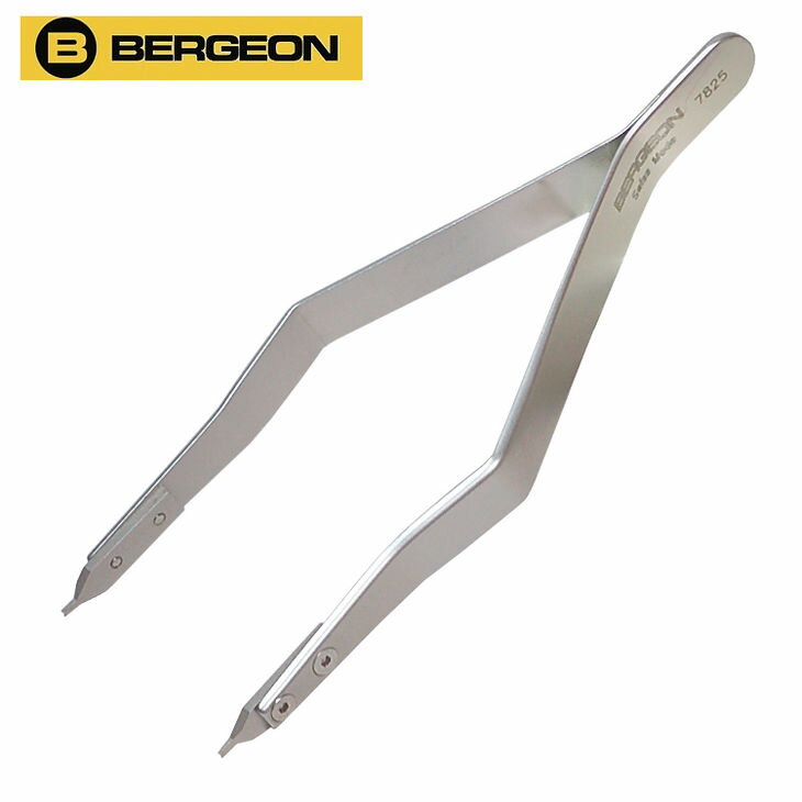 ベルジョン （BERGEON ） スイス製　ブレスレット用ピンセット　両つかみ式バネ棒用工具 1点【 ...