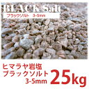 ヒマラヤ岩塩 ブラックソルト 3-5mm 25kg 業務用 国内洗浄・国内食品検査済 送料込み 沖縄・離島は除く+5,000円 2