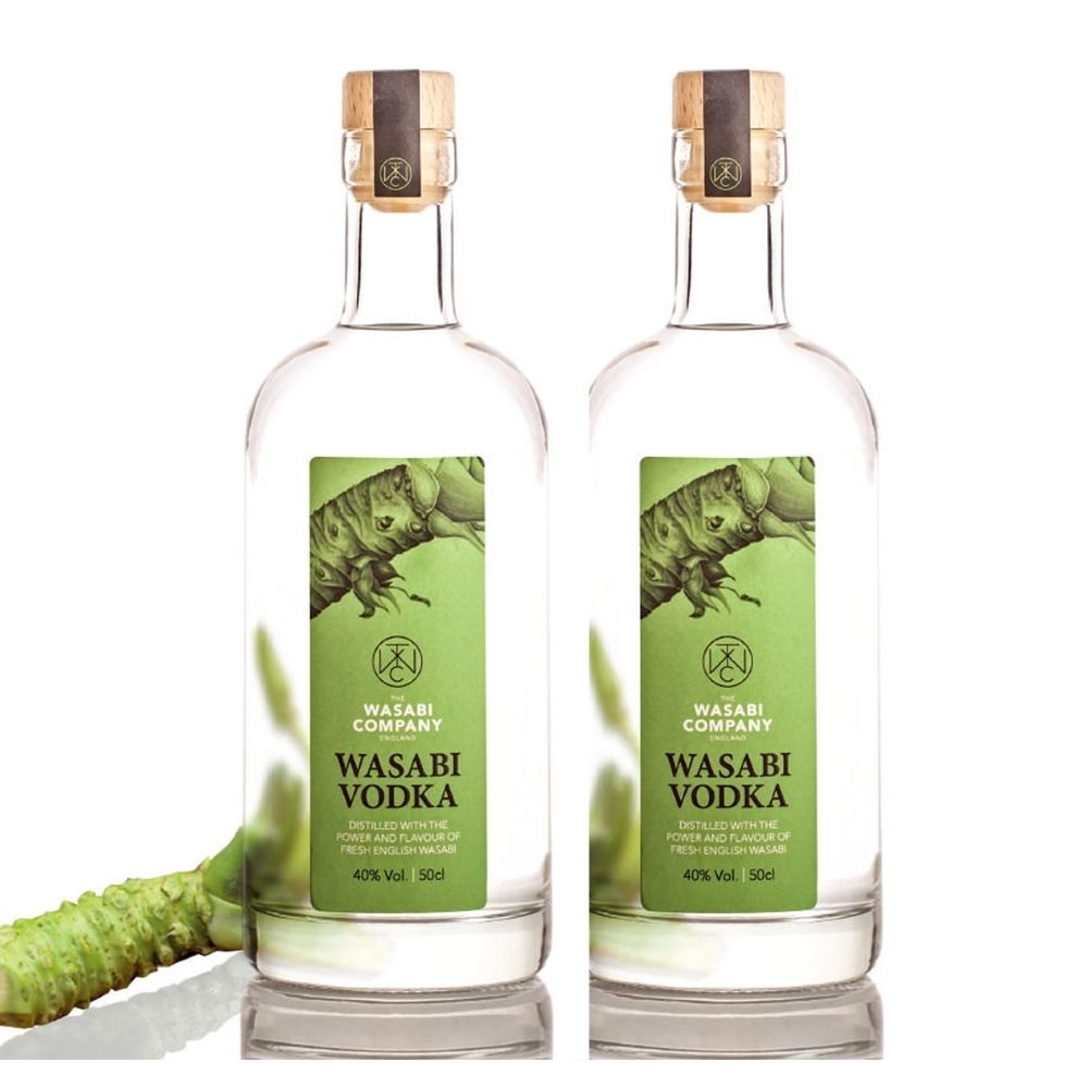 ワサビウオッカ （500ml x 2本入） イギリス 40度 スピリッツ Wasabi Vodka ウォッカ ウオッカ ギフト 珍しいお酒 わさび 正規輸入品