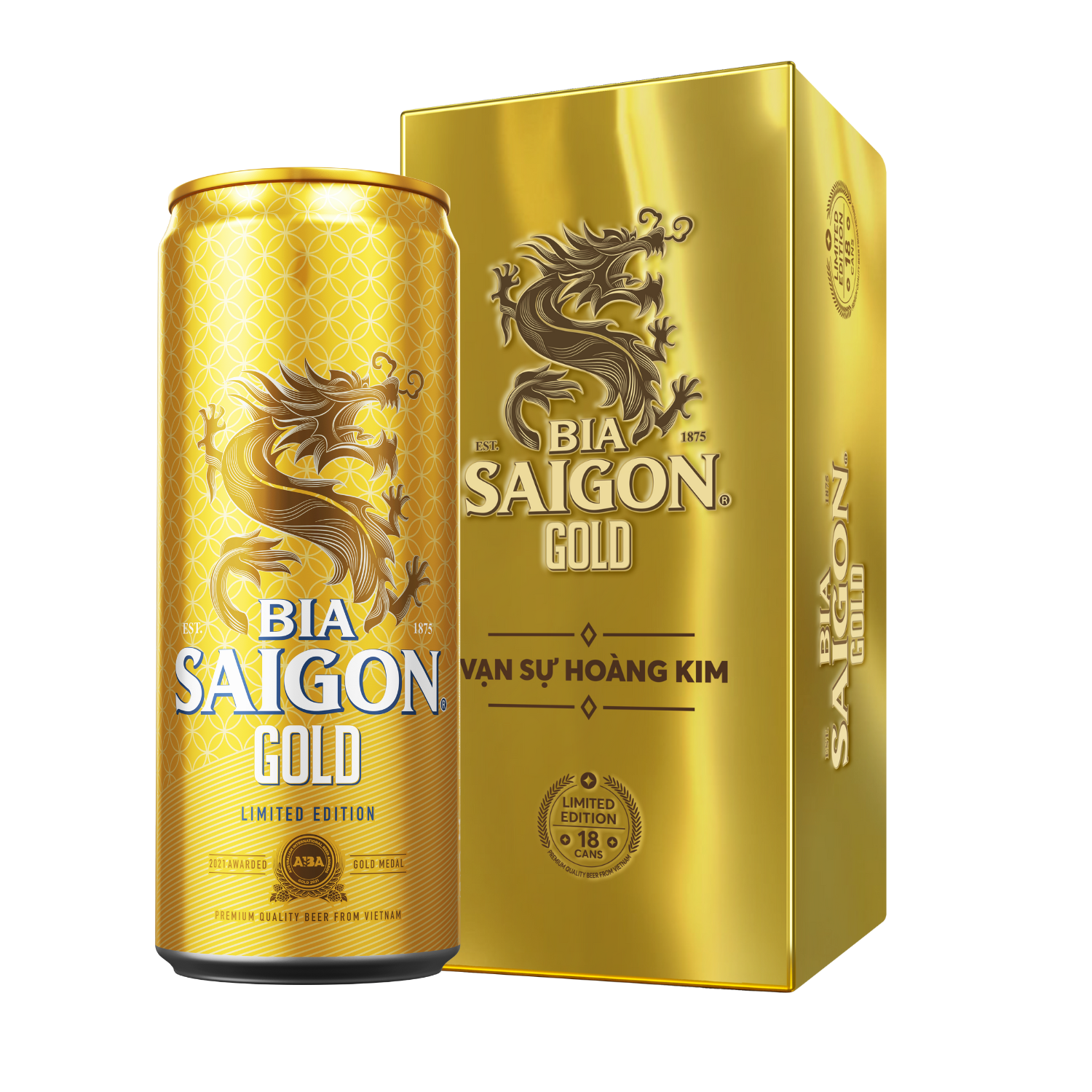 ベトナム サイゴンゴールド 缶 (330ml x 18本入) クラフトビール 海外ビール ビール 缶ビール サイゴンゴールドビール ベトナム料理 正規輸入品 Saigon Gold Beer Vietnam