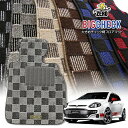 フィアット プントエヴォ ABA-199144 2010/6〜2013/2 右ハンドル 専用フロアマット【(ZERO) ビッグチェックシリーズ】 ゼロ 自動車 カーマット 外車・輸入車 車用アクセサリー 内装 汚れ防止 車マット(2)