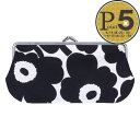 【5/5(日)0時～24時間限定ポイント5倍】 マリメッコ MARIMEKKO がま口型長財布 マルチポーチ MINI UNIKKO SILMALASI KUKKARO 91496 190 BLACK/WHITE 【ゆうパケ可】【同梱不可】【ギフト不可】【RSL】