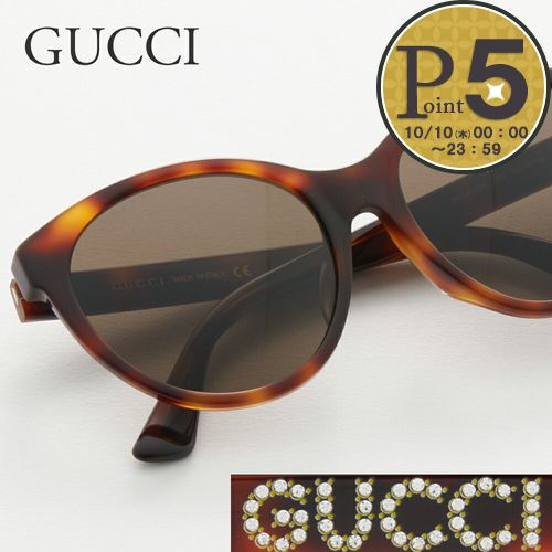 グッチ サングラス（レディース） 【5/23(木)20時～4時間限定ポイント5倍】 グッチ GUCCI サングラス レディース メンズ 0419/SA 002 56 ブラウン系