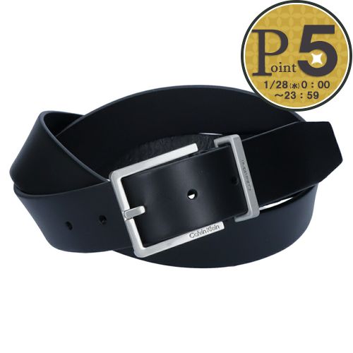 【28日0時〜24h限定ポイント5倍】 カルバンクライン CALVIN KLEIN ベルト K50K504301 001 BLACK サイズ 95cm
