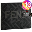 フェンディ 財布（メンズ） 【4/20(土)0時～24時間限定ポイント5倍】 フェンディ FENDI メンズ 折財布 7M0338 AJJ8 ブラック×グレー系(F0TUH BLACK/GREY)