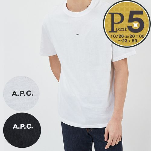 アーペーセー プレゼント メンズ 【6/1(土)0時～24時間限定ポイント10倍】 アーペーセー A.P.C. APC メンズTシャツ KYLE COEIO H26929