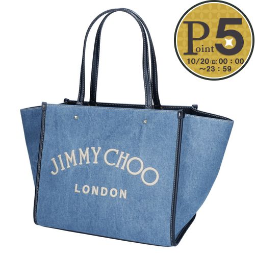 y5/15()0`24Ԍ|Cg5{z W~[`E JIMMY CHOO EHbVfjg[g VARENNE TOTEBAG-AKZ u[n(DENIM/ECRU/NAVY/LIGHT GOLD)