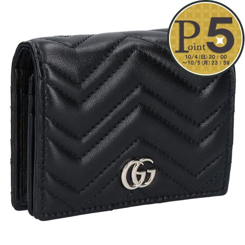 【4日20時〜28h限定ポイント5倍】【期間限定価格】 グッチ GUCCI 折財布 二つ折財...