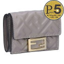 【15日0時〜24h限定ポイント5倍】 フェンディ FENDI 折財布 三つ折り財布 BAGUETTE バゲット 8M0395 AAJD F0E65 FFモチー...