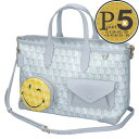 【5日0時〜48h限定ポイント5倍】 【訳あり】【B-11】アニヤハインドマーチ ANYA HINDMARCH 2WAYバッグ トート 181006 グレー系(...