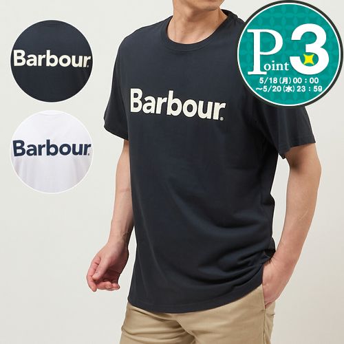 【18日0時〜72h限定ポイント3倍】 バブアー BARBOUR メンズ 半袖Tシャツ クルーネック BARBOUR LOGO T SHIRT MTS0531