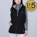 【29日10時〜38h限定ポイント5倍】 トミーヒルフィガー TOMMY HILFIGER レディース ベスト 中綿ベスト TPO9648V BLACK パデッ...