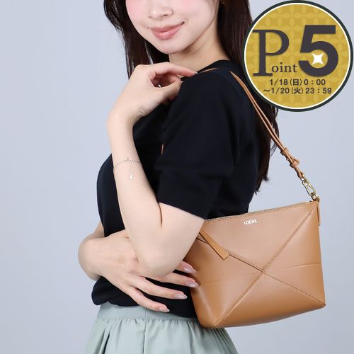 【9日20時〜76h限定ポイント5倍】 ロエベ LOEWE ショルダーバッグ クラッチバッグ PUZZLE FOLD パズルフォルド ポーチ C510PT1X01 2586 WARM DESERT 【お取り寄せ】