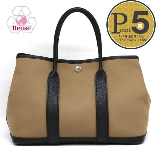 【1日0時〜72h限定ポイント5倍】 【リユース品】 エルメス HERMES バッグ ハンドバッグ ガーデンパーティ TPM チャイ 【お取り寄せ】