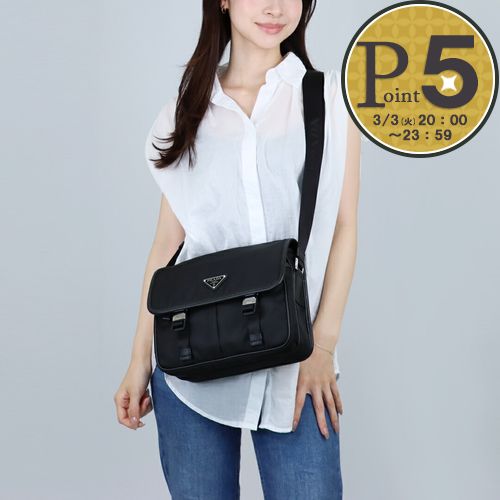 【25日0時～24h限定ポイント5倍】 プラダ PRADA ショルダーバッグ Re-Nylon 2VD769 2DMH XLO F0002 NERO 【お取り寄せ】