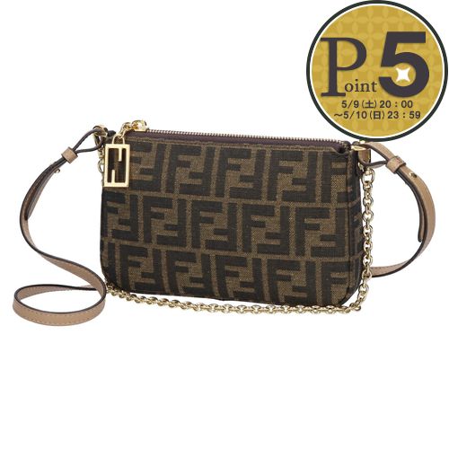 樂天商城 - 【9日20時〜28h限定ポイント5倍】【期間限定価格】 フェンディ FENDI ショルダーバッグ バゲット スリム クラッチ 8BS073 AD23-F1GE3 TAB.MR+SAND+OS