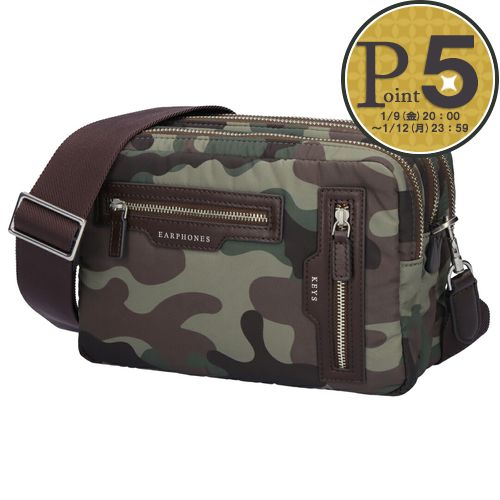 【9日20時〜76h限定ポイント5倍】 アニヤハインドマーチ ANYA HINDMARCH ショルダーバッグ トリプル・ジップ・クロスボディ CAMOUFLAGE 201520/5050925201520