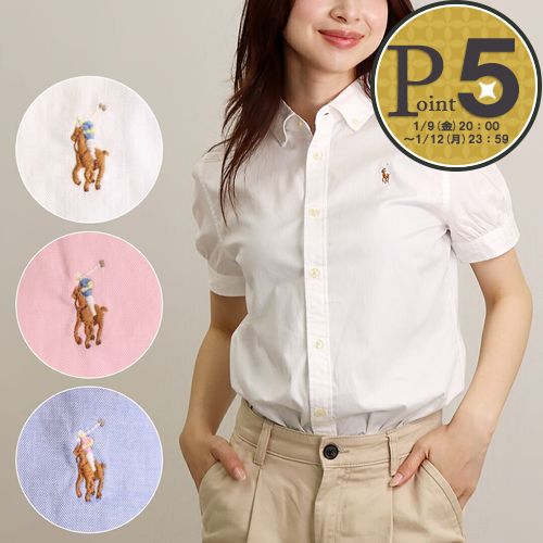 楽天市場】ラルフローレン 半袖シャツ（レディースファッション）の通販