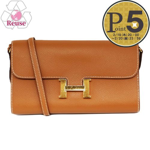 【19日20時〜28h限定ポイント5倍】 【リユース品】 エルメス HERMES バッグ ショルダーバッグ コンスタンストゥーゴー ゴールド/ゴールド金具 【お取り寄せ】
