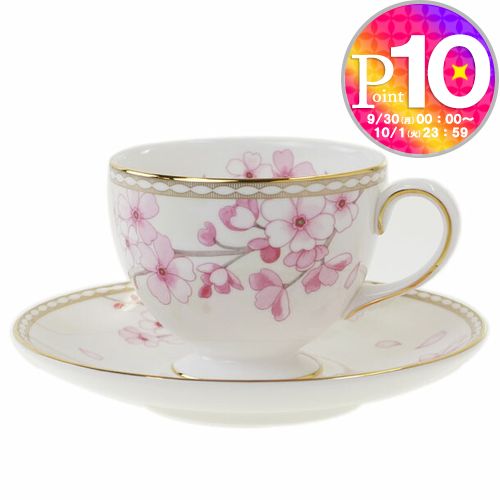 【8日24h限定ポイント5倍】 ウェッジウッド カップ＆ソーサー ティーカップ WEDGWOOD スプリングブロッサム リー 【お取り寄せ】