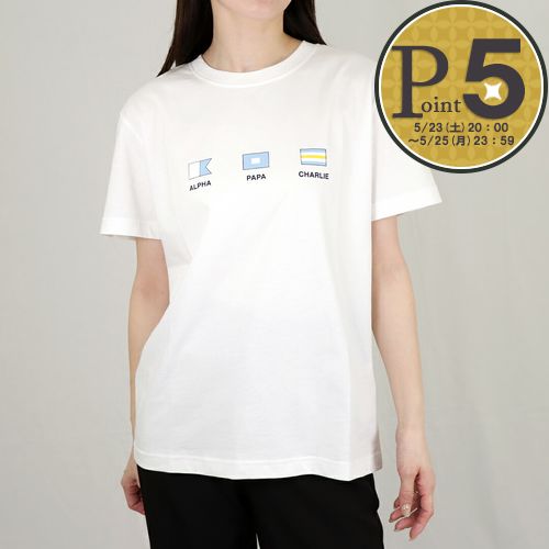 樂天商城 - 【23日20時〜52h限定ポイント5倍】 アーペーセー A.P.C. レディース Tシャツ EVAN CODEU M26196 ホワイト系(AAB WHITE)