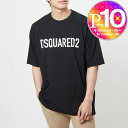 【4/30(火)20時～28時間限定ポイント10倍】 ディースクエアード DSQUARED2 メンズ Tシャツ DSQUARED2 SKATER S74GD1122 S24321 ブラック(900 BLACK) オーバーサイズデザイン